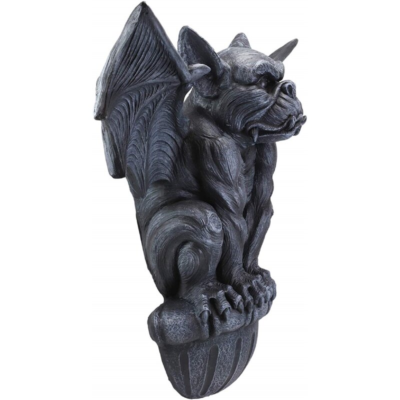 Signed T. Scott '96 WALL HANG mythological deals gargoyle chalkware goth medieval Art